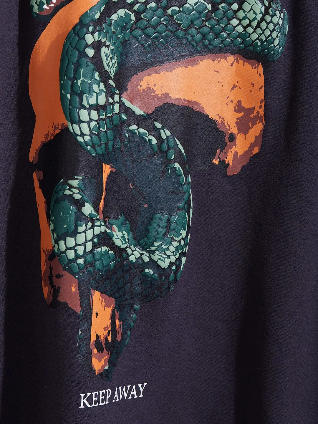 Grey Venomous Snake Oversized Tshirt