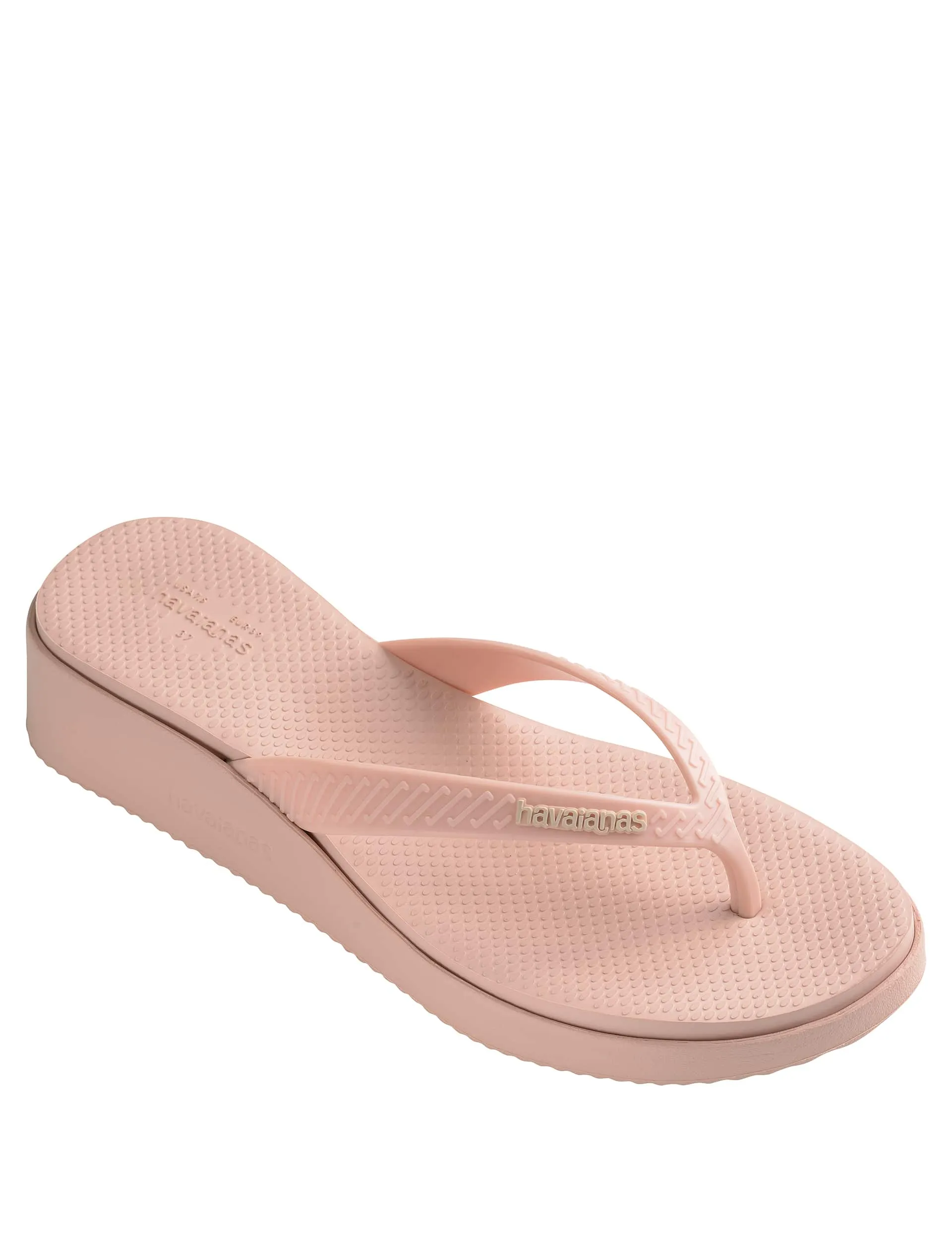 Havaianas Women's Platform Wedge Sandals - 41 - Light Pink, Black,Light Pink