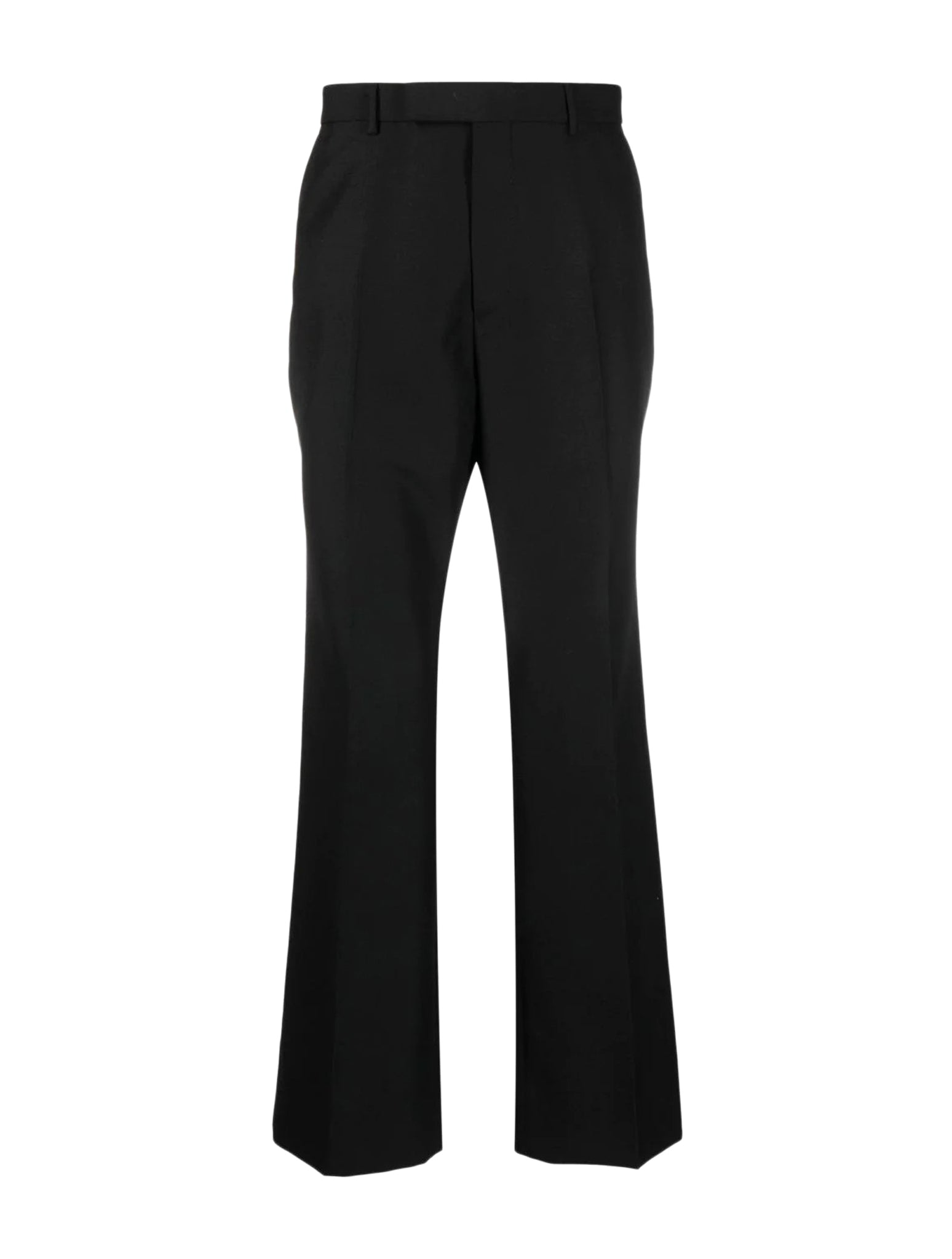 high-waisted tailored trousers