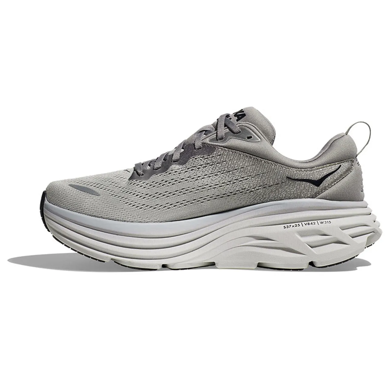 Hoka 1123202 Men's BONDI 8 Road Running Shoes Sharkskin Harbor Mist