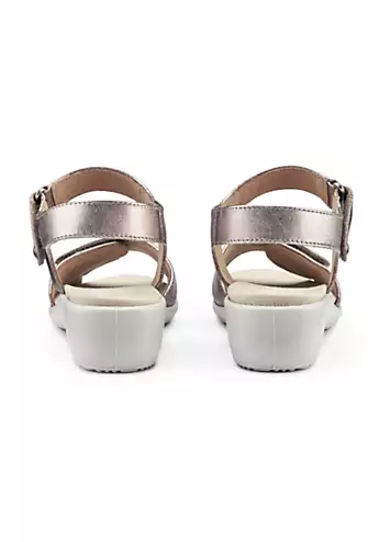 Hotter Iyla Rose Gold Women’s Sandals | Grattan