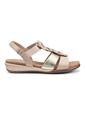 Hotter Pamplona Nude Gold Women’s Sandals | Grattan