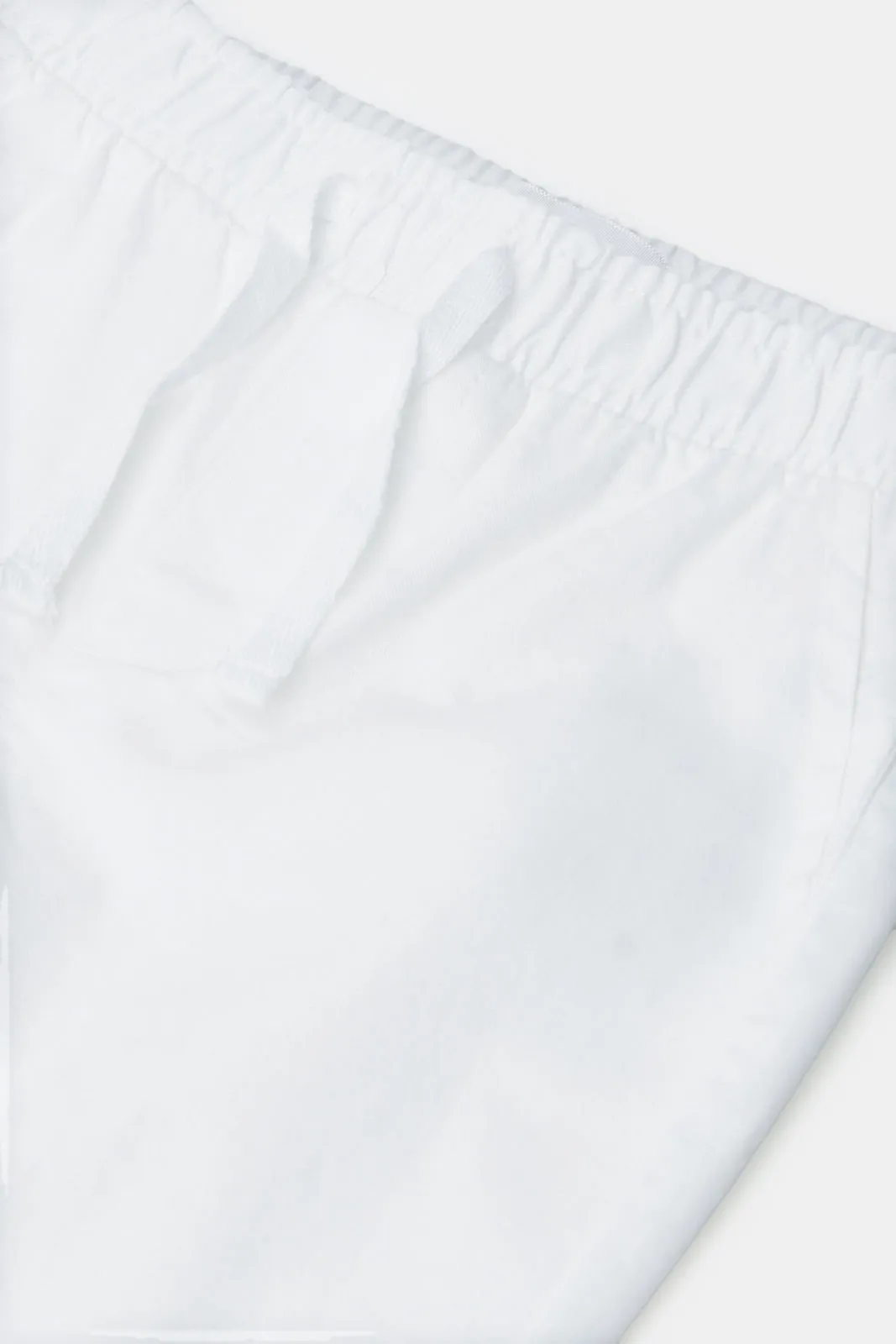 Infant Boys White Chino Trousers