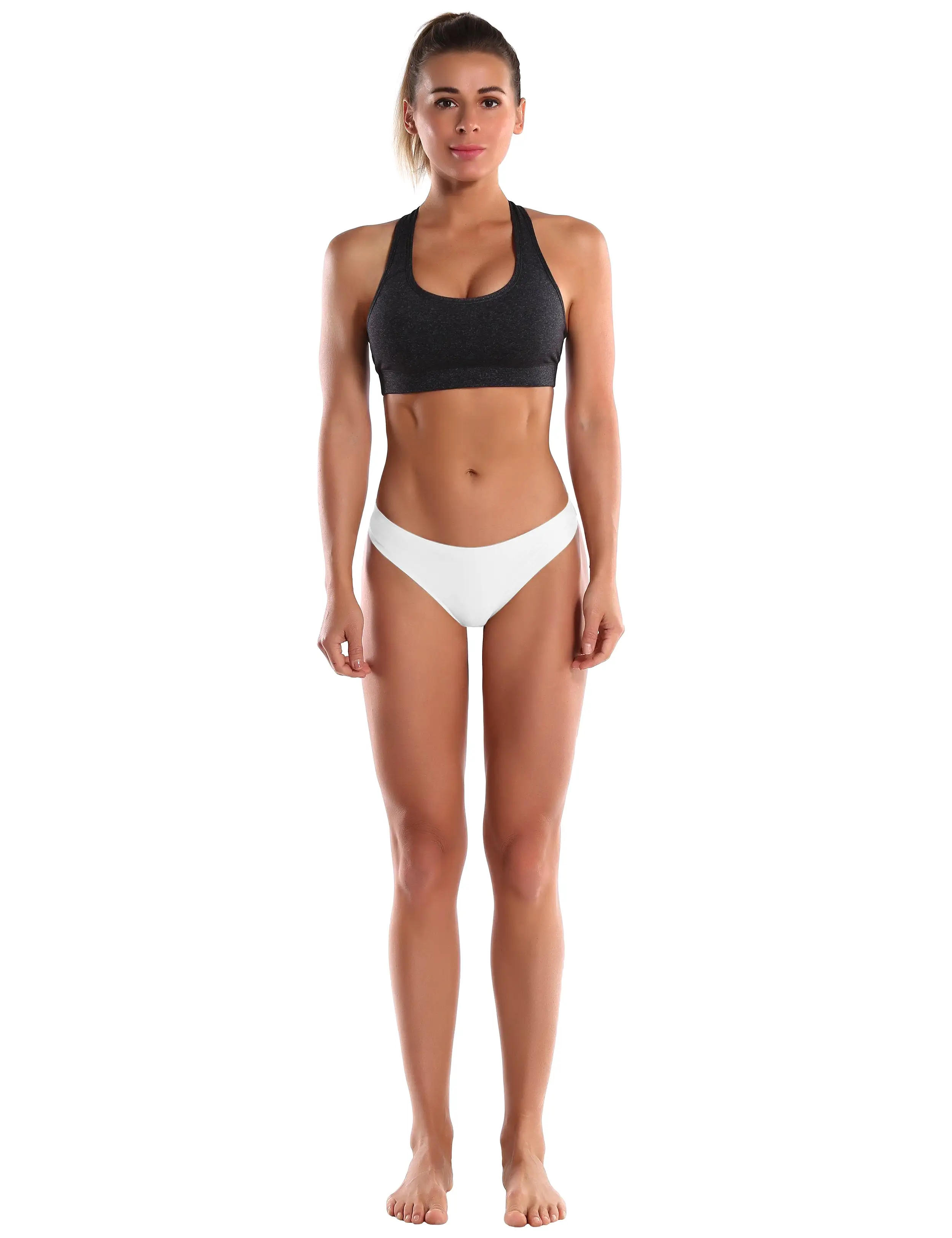 Invisibles Sports Thongs Underwear White ins_yogastudio