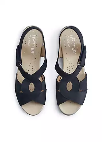 Isabelle Navy Women’s Sandals by Hotter | Look Again