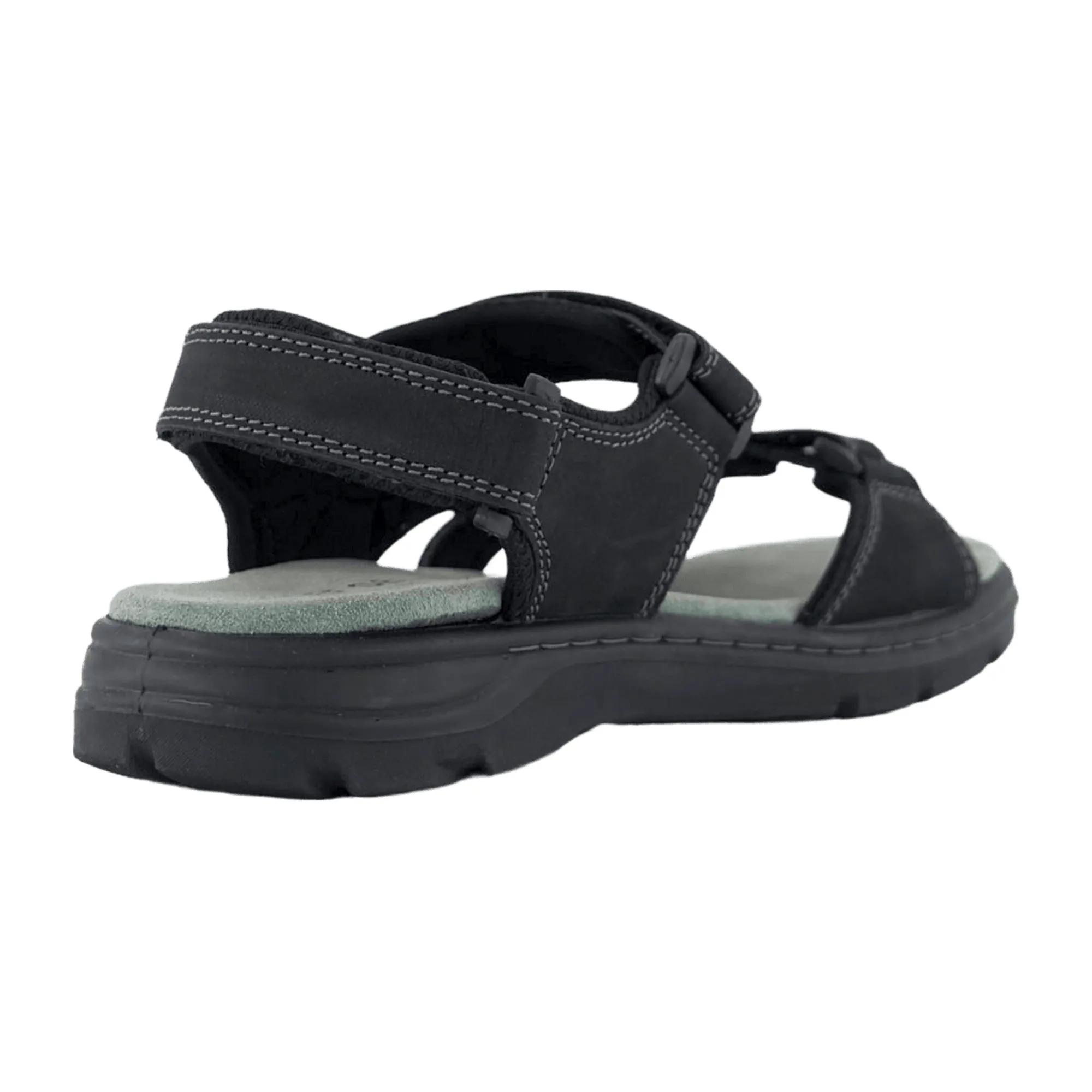 Josef Seibel Comfortable Sandals for Men in Black