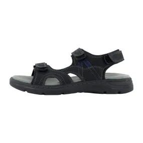 Josef Seibel Comfortable Sandals for Men in Black