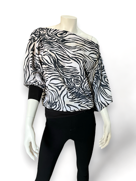 Julisha Top - Beige Zebra