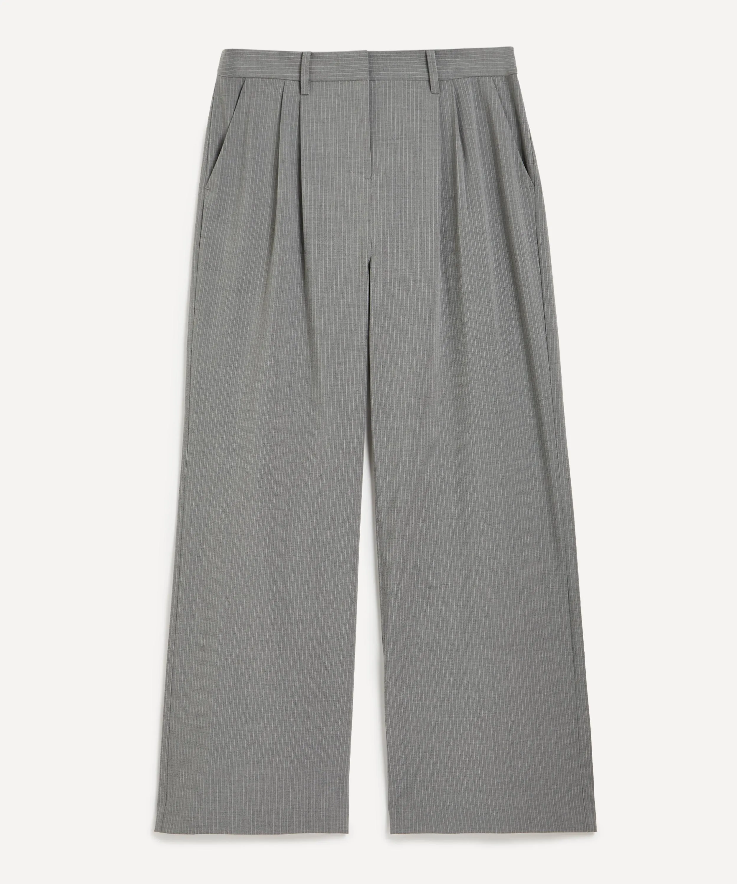 Leighton Pleated Striped Trousers