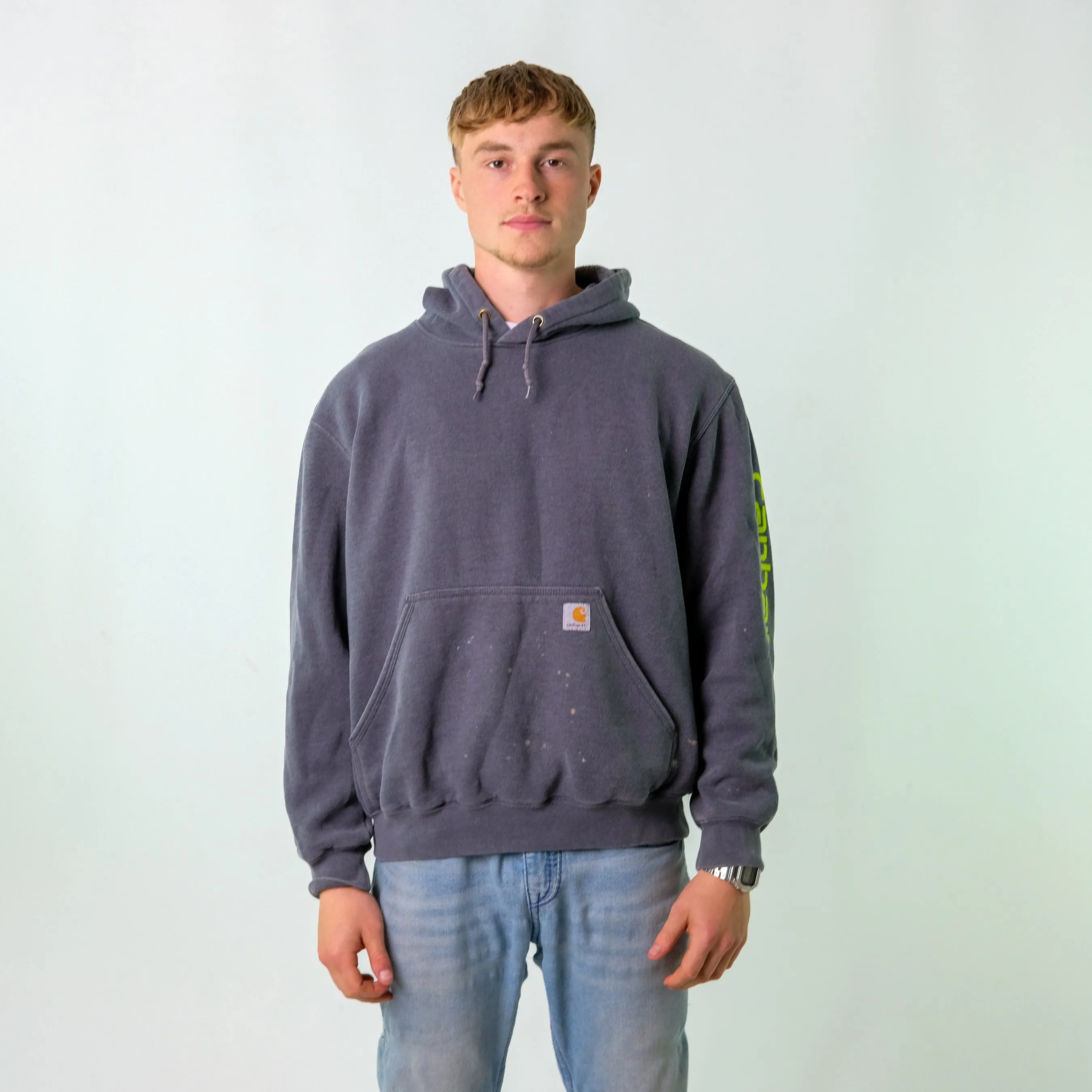 Light Blue y2ks Carhartt Hoodie (L)