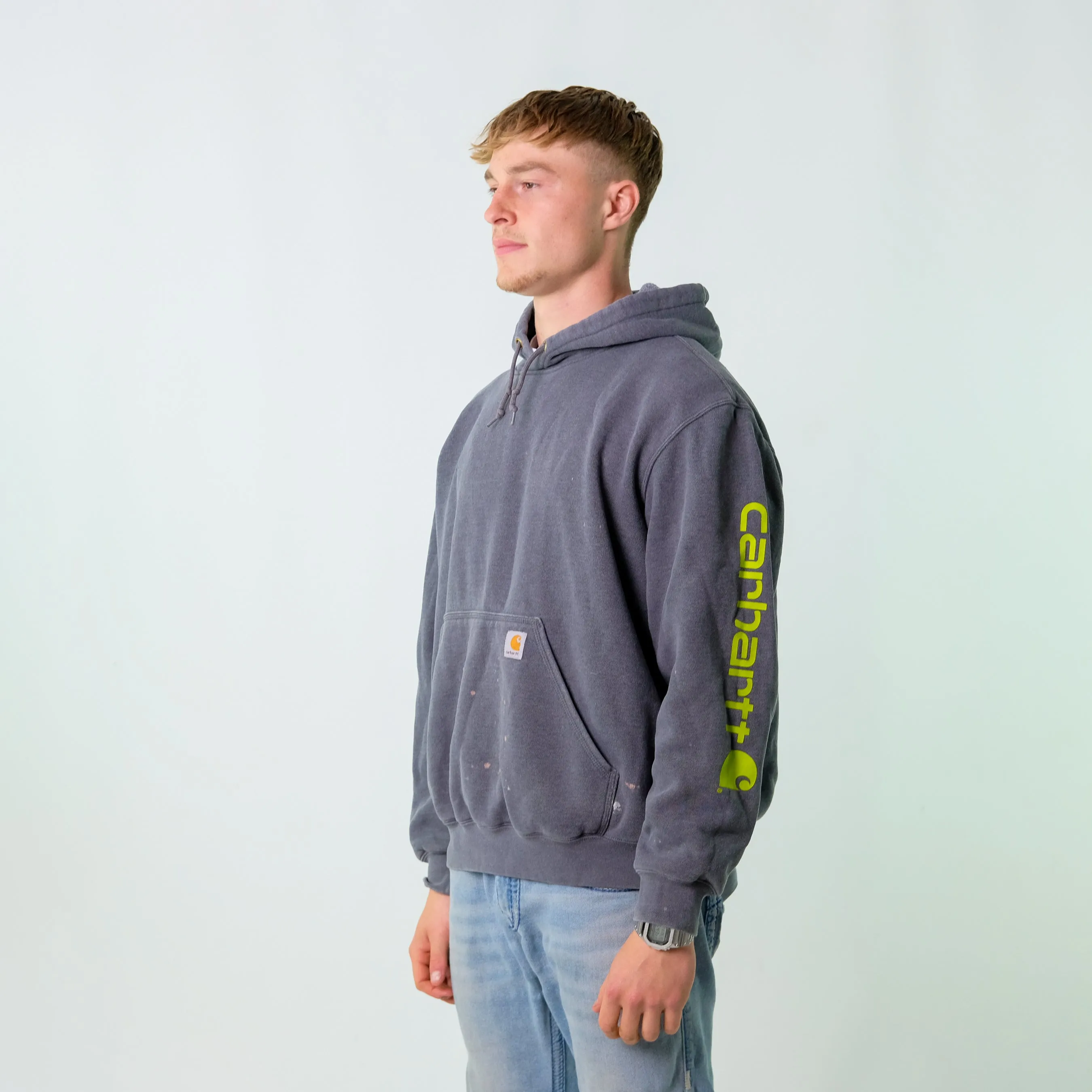 Light Blue y2ks Carhartt Hoodie (L)