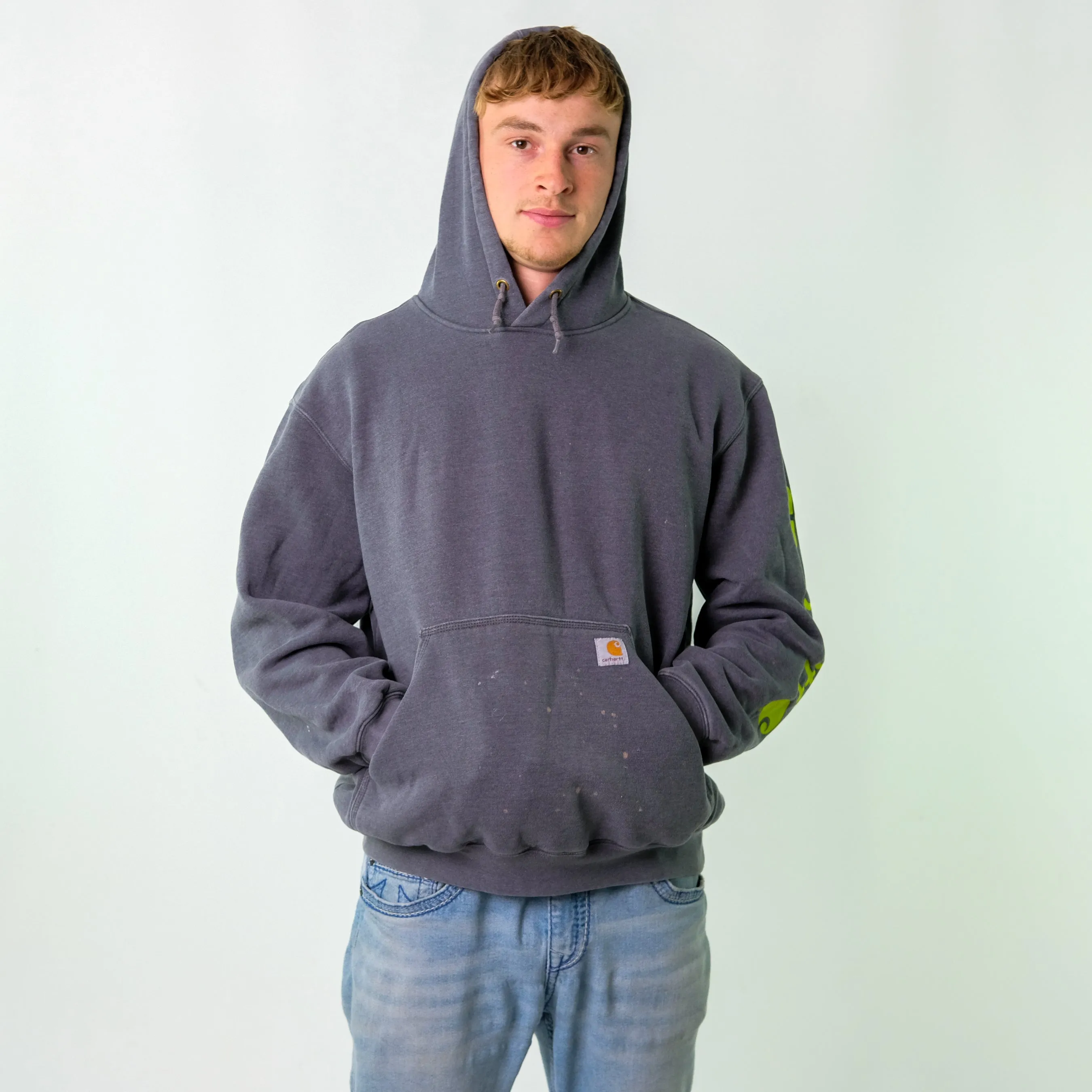 Light Blue y2ks Carhartt Hoodie (L)