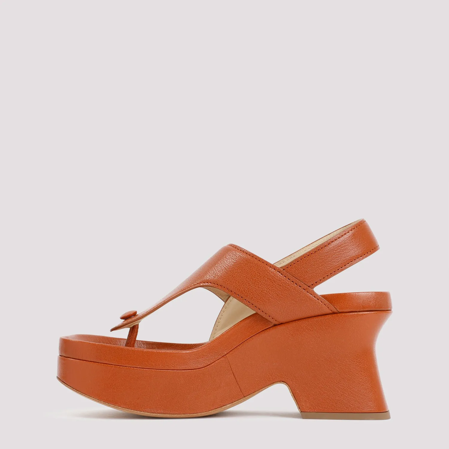 LOEWE Brown Goat Skin Sandals for Women