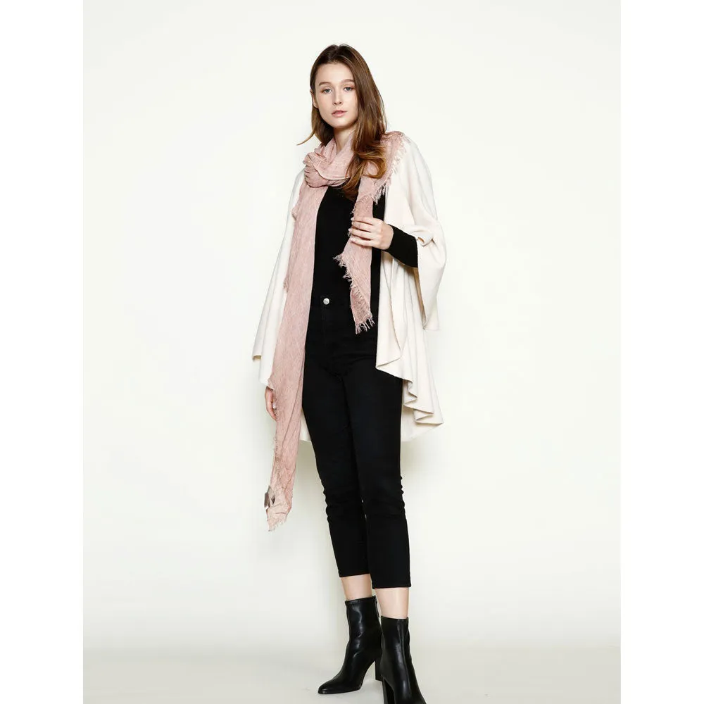 Look By M Basic Shawl Vest Cream