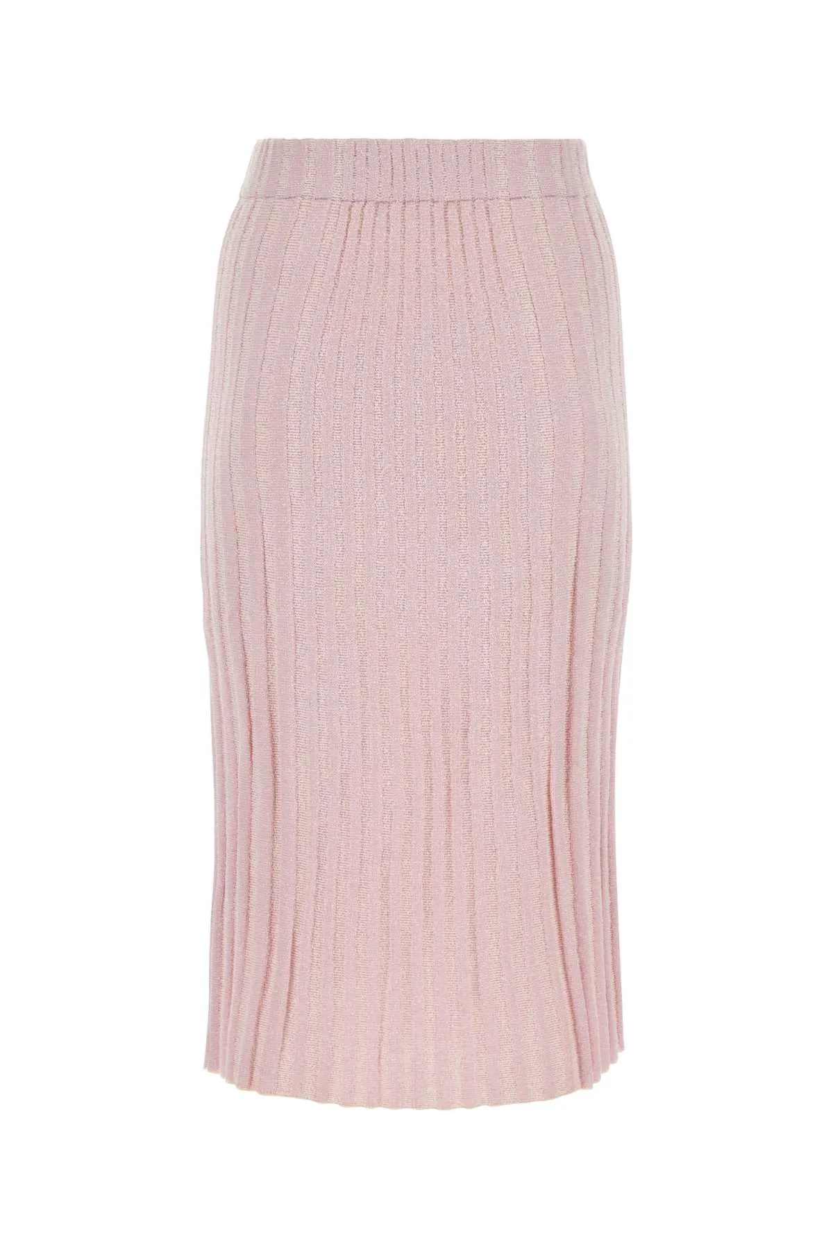 Maison Kitsune Light Pink Cotton Blend Skirt