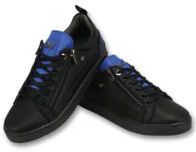 Maximus Black Blue Men Trainers Black 