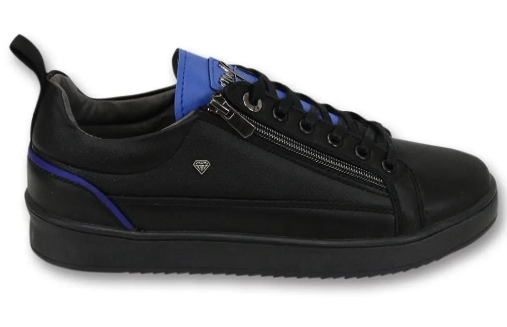 Maximus Black Blue Men Trainers Black 