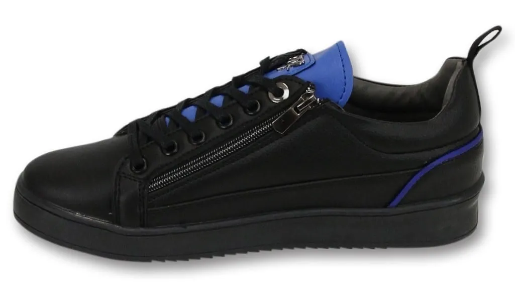 Maximus Black Blue Men Trainers Black 