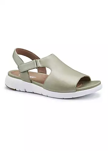 Meander Khaki Women’s Sandals by Hotter | Look Again