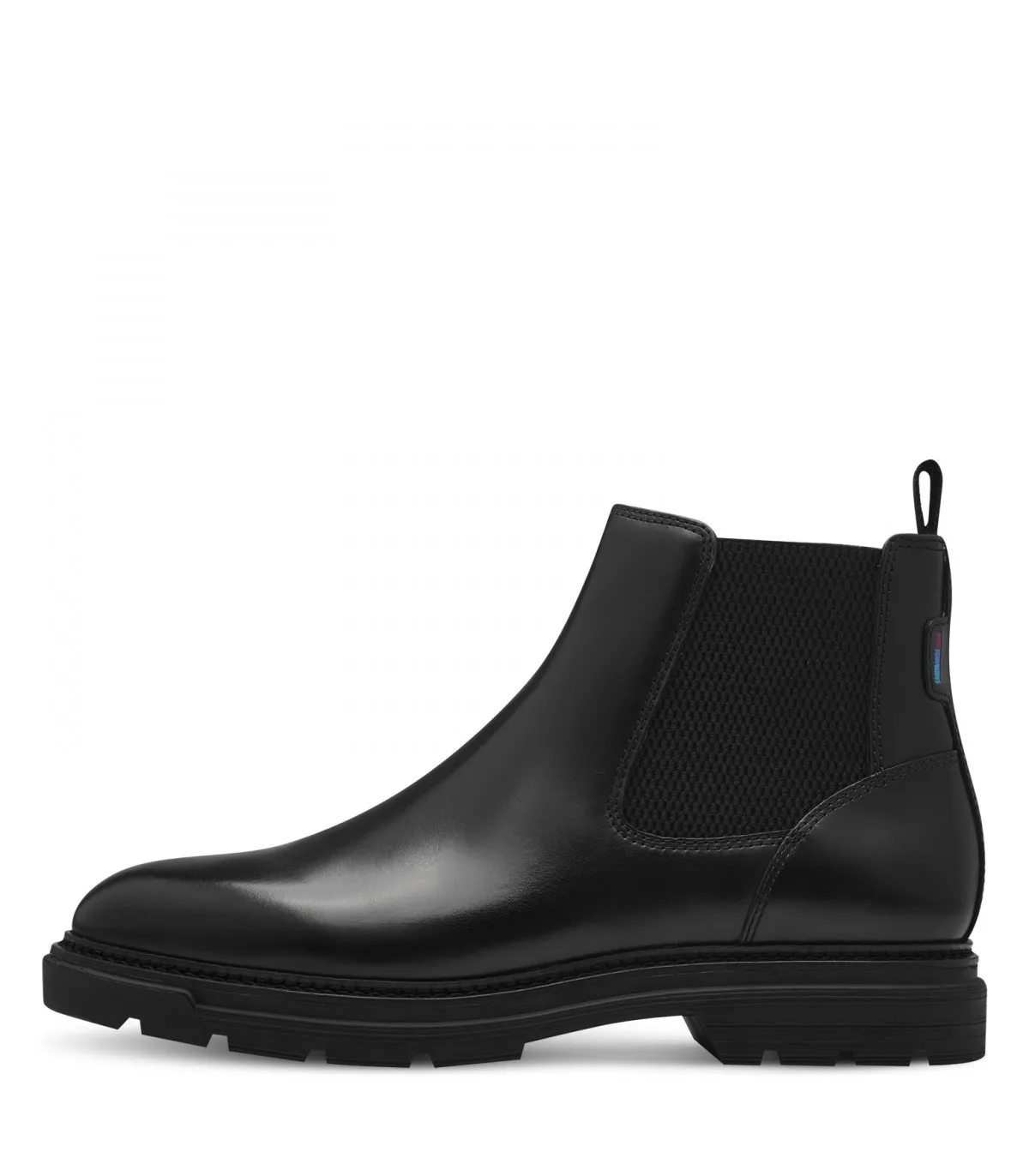 Men Leather Boots Tamaris- Black 15400