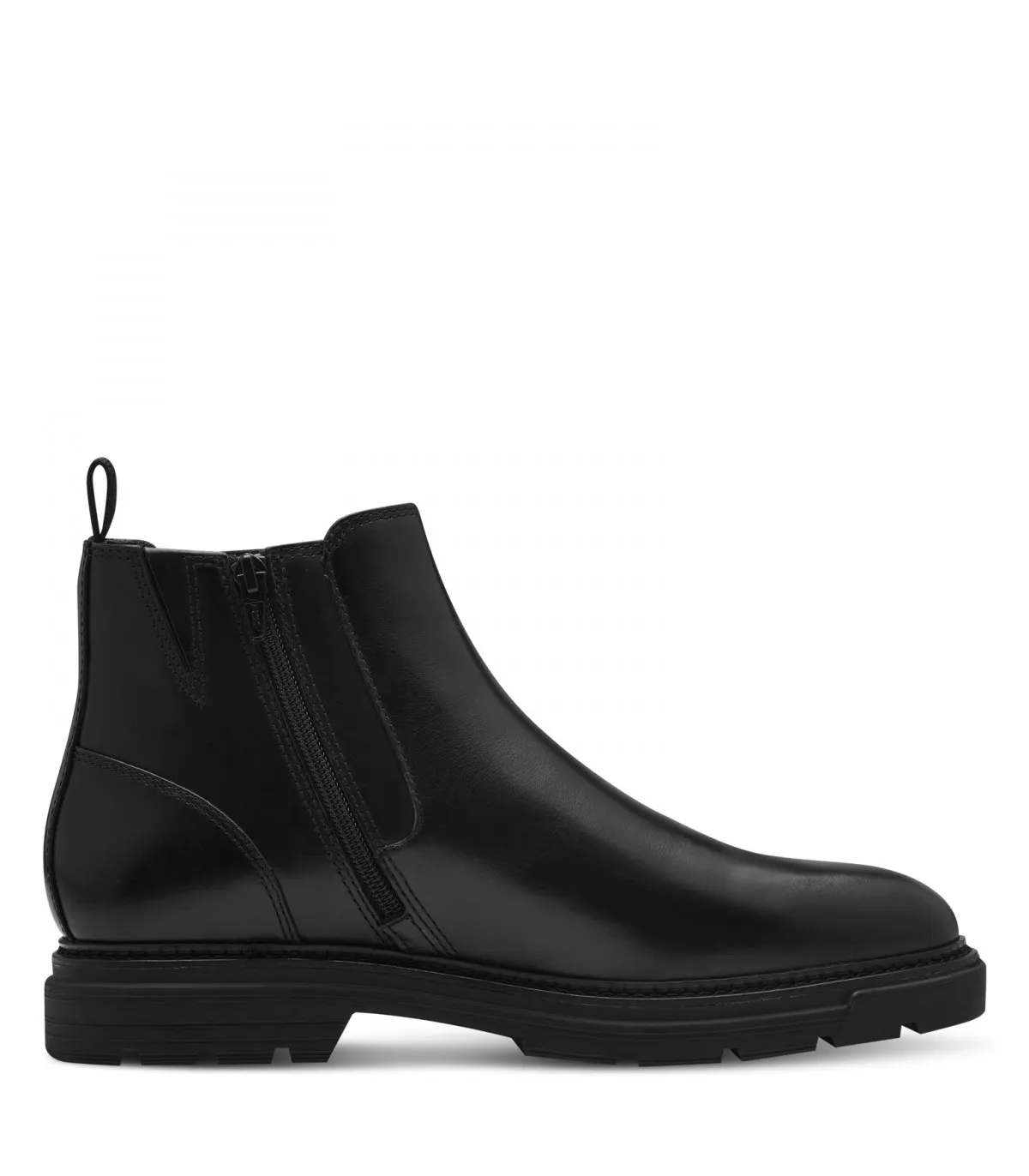 Men Leather Boots Tamaris- Black 15400