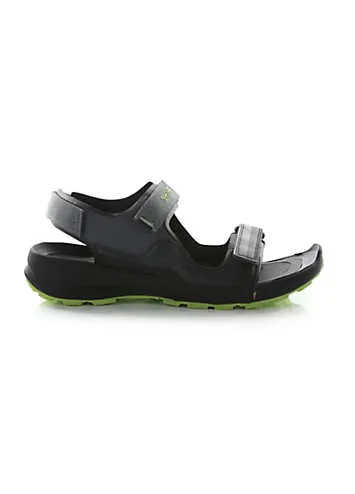 Men’s Black & Lime Samaris Sandals by Regatta | Look Again