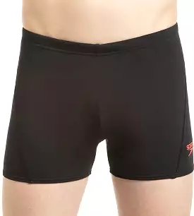 Men's Endurance+  Essential Splice Aquashort - Black & Phoenix Red