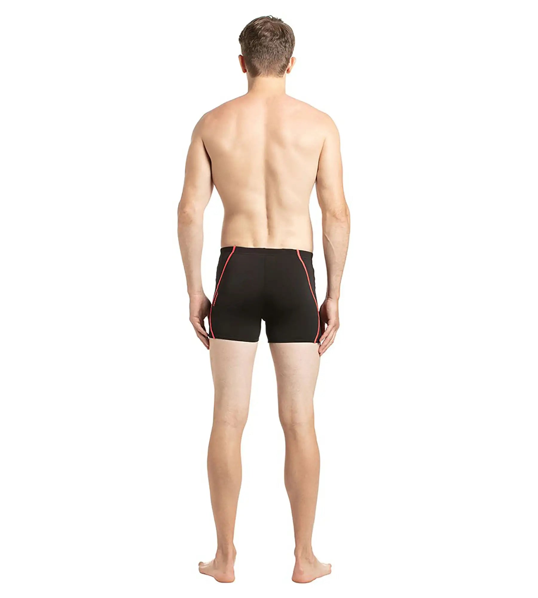 Men's Endurance+  Essential Splice Aquashort - Black & Phoenix Red