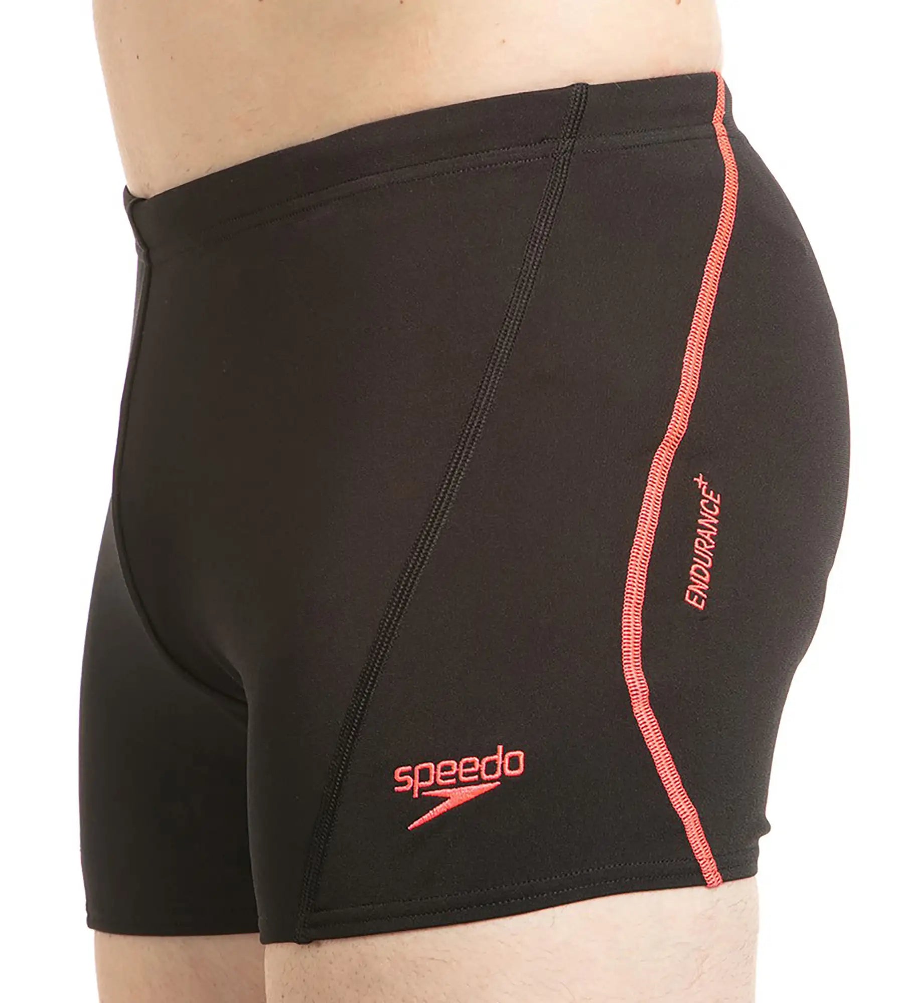 Men's Endurance+  Essential Splice Aquashort - Black & Phoenix Red