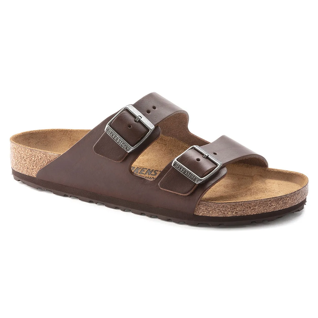 Men's Birkenstock Arizona Grip Leather Sandals - Vintage Roast