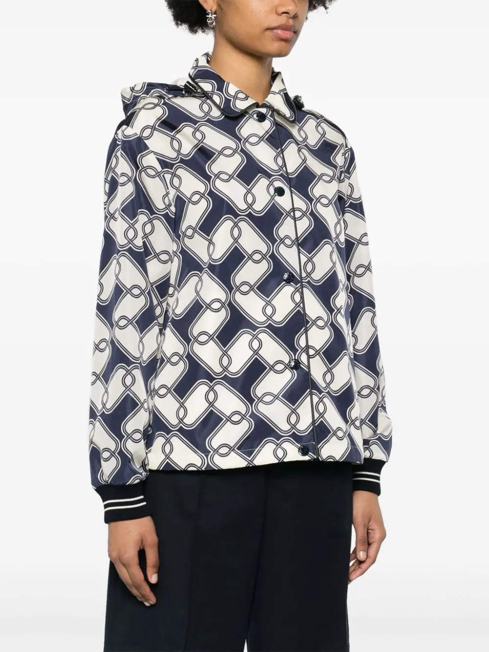 MONCLER Aqua Elegance Nylon Hooded Jacket