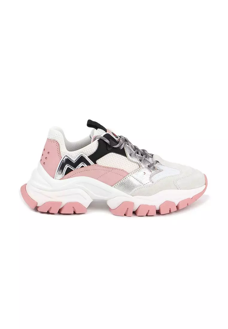 Moncler Moncler "Leave No Trace" Women's Sneakers in White,Pink