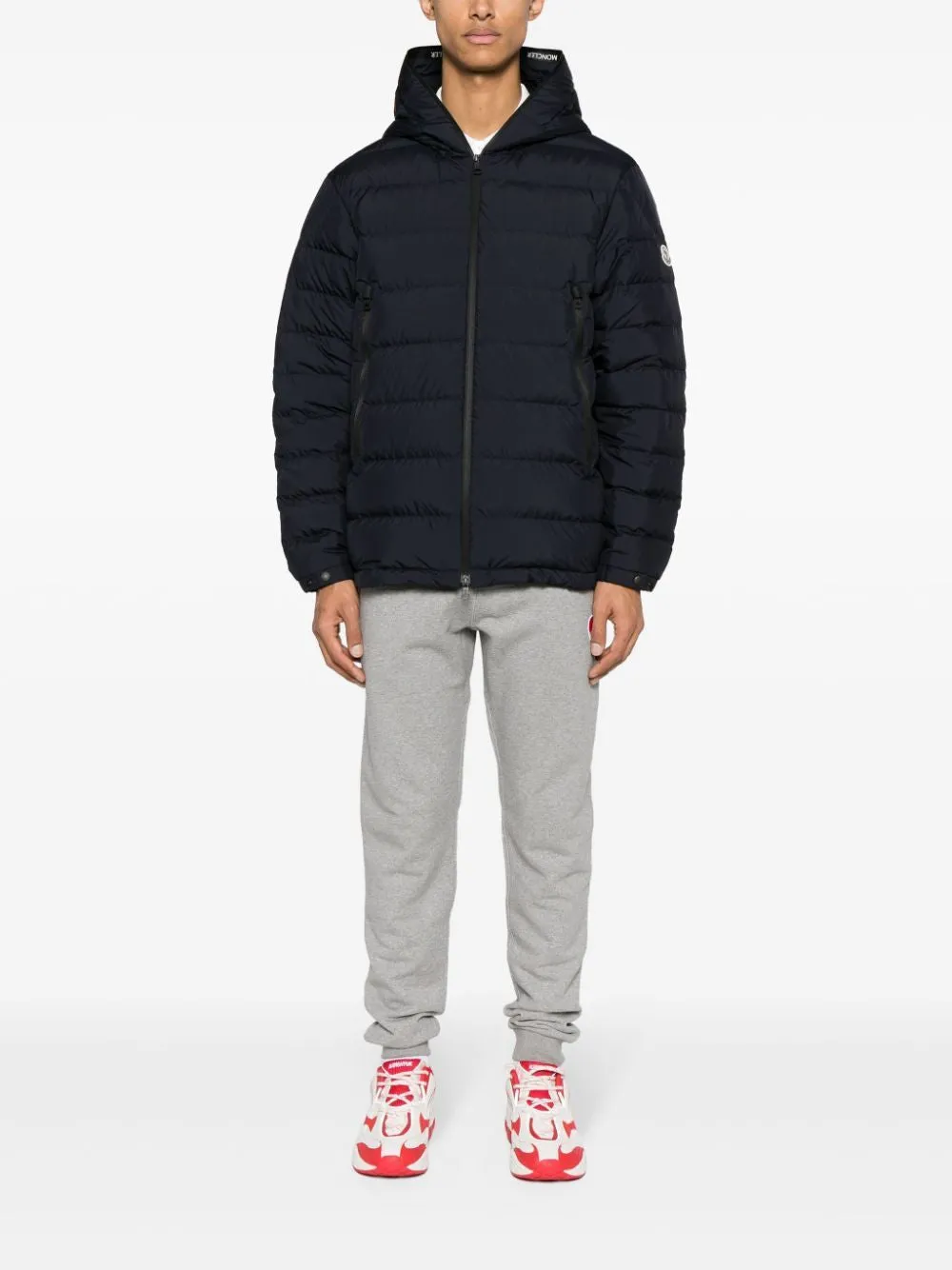 MONCLER Navy Short Parka Jacket for Men - SS24