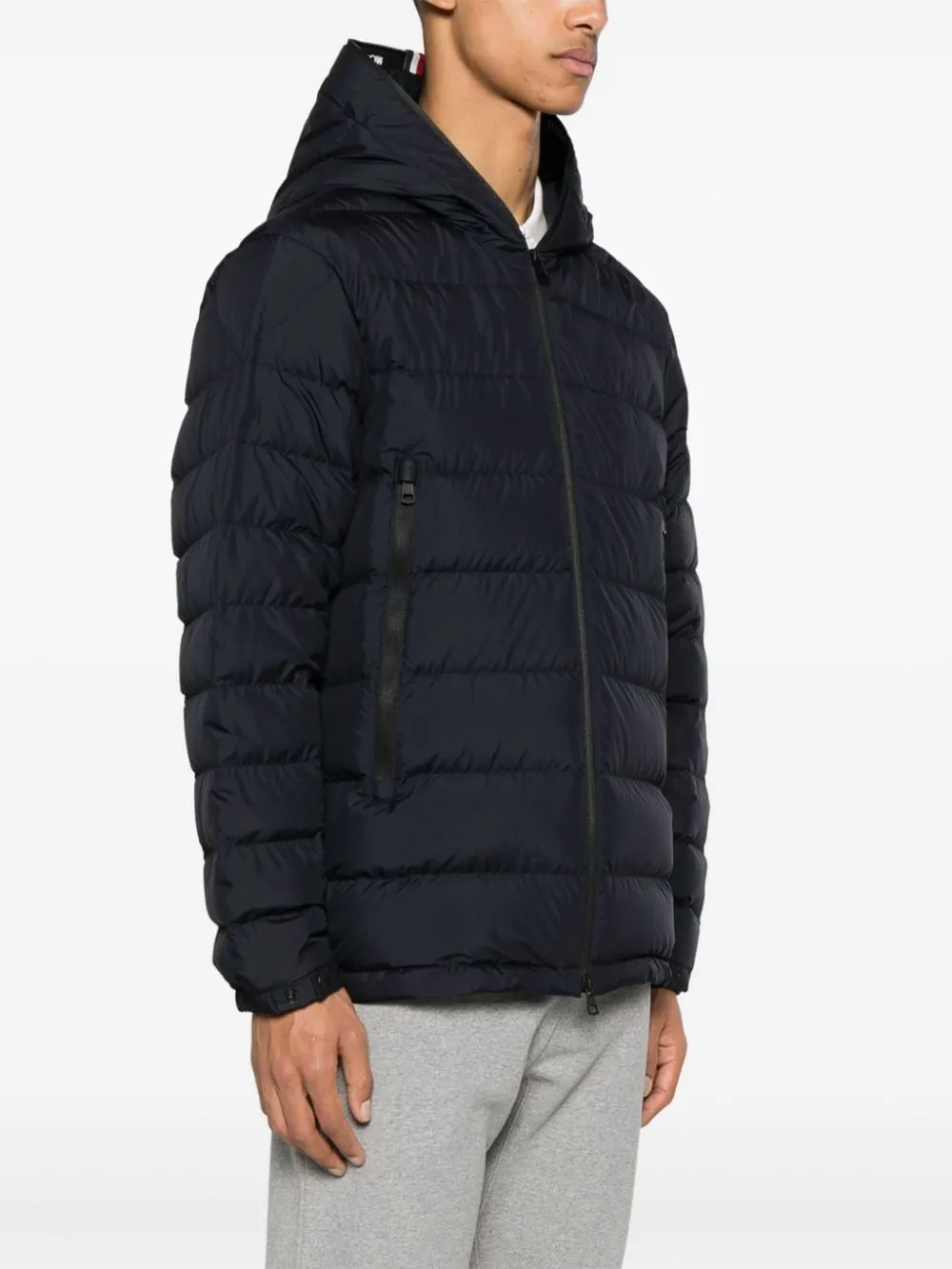 MONCLER Navy Short Parka Jacket for Men - SS24