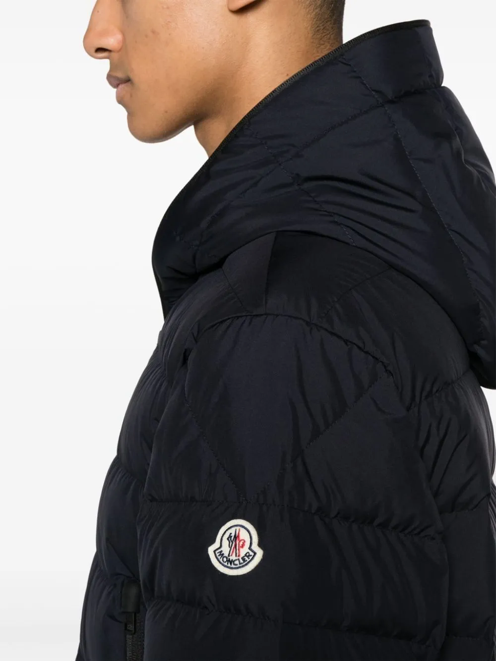 MONCLER Navy Short Parka Jacket for Men - SS24