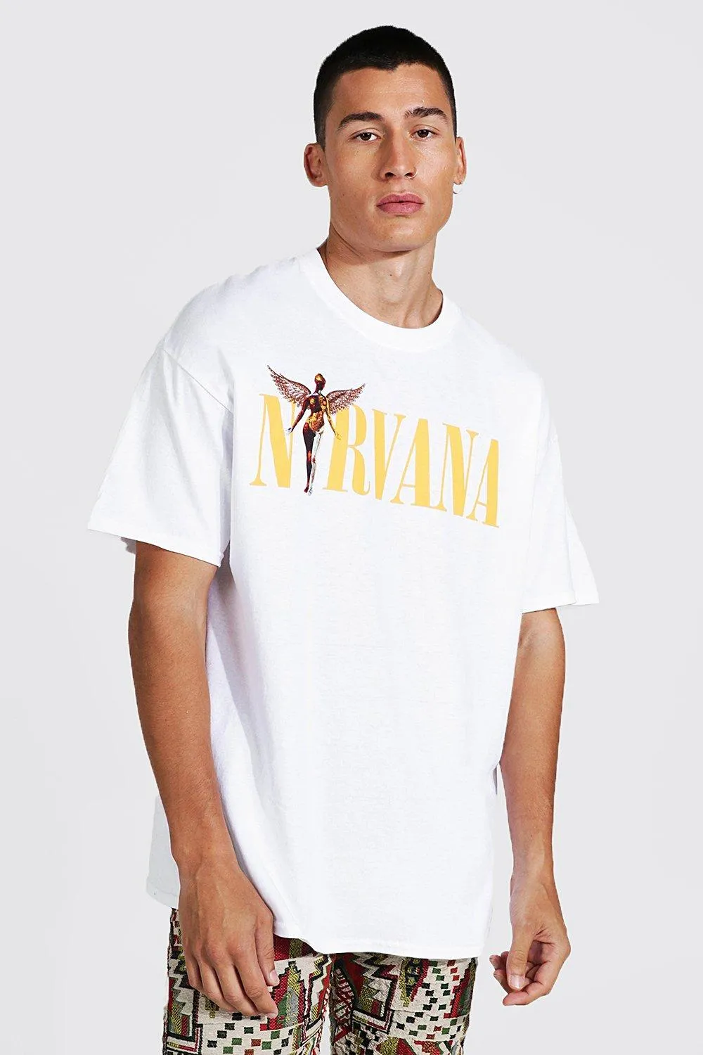 Oversized Nirvana Front & Back License Tshirt