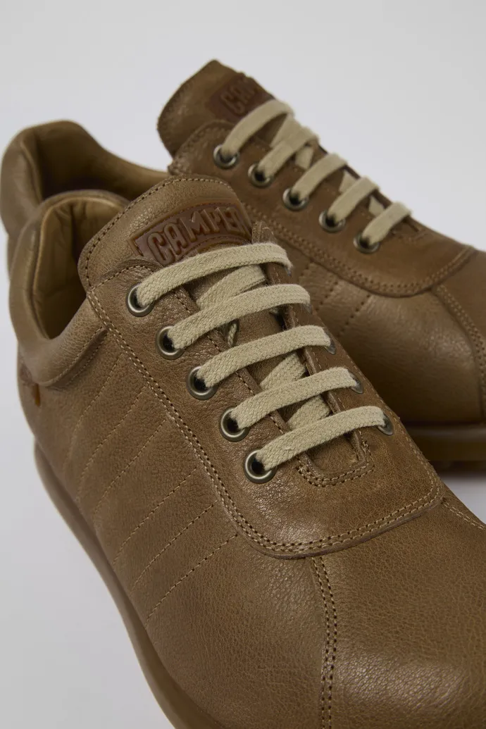 Pelotas Brown Leather Oxford Sneaker for Men