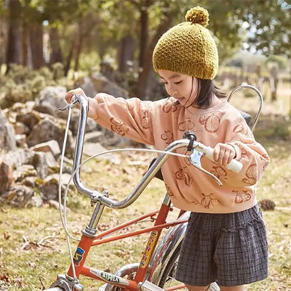 Play Up Fleece Sweater - Bicycle Print