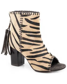 Roper Women's Betsy Zebra Print Sandals