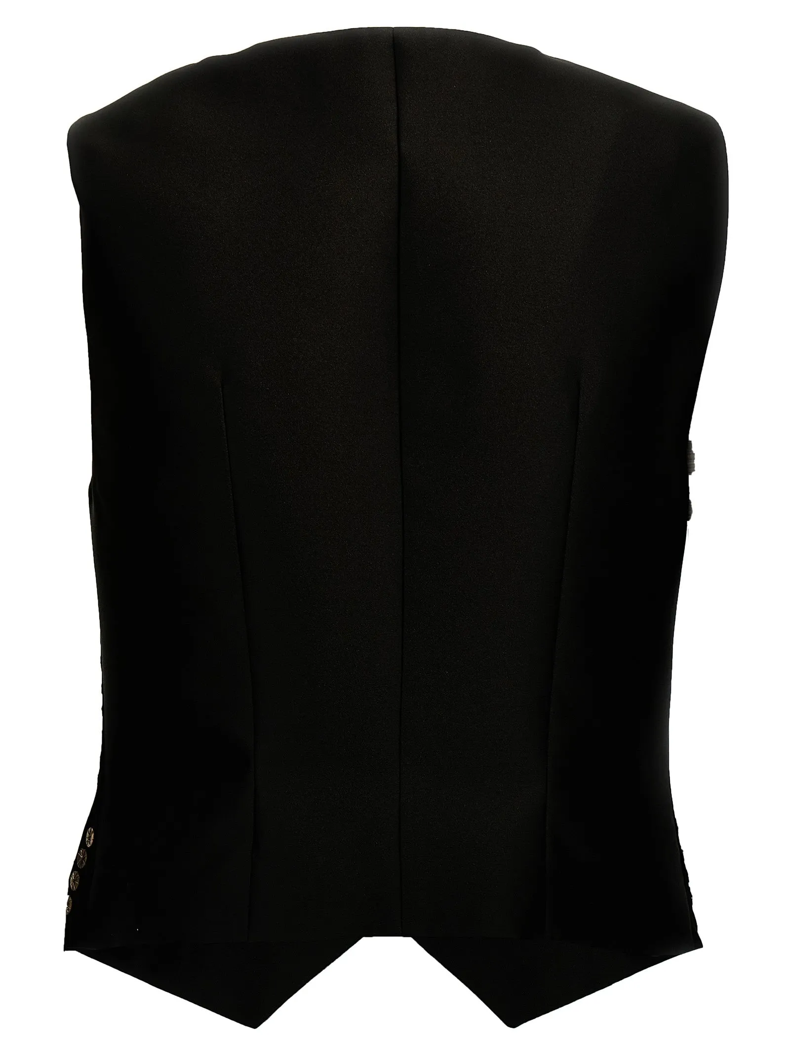 Sequin Vest Gilet Black