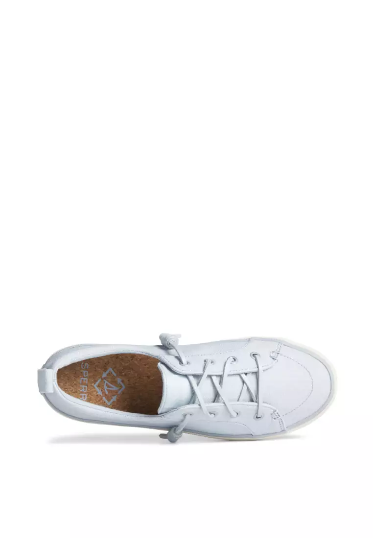 Sperry Sperry Women's Crest Vibe Shimmer Textile Sneakers - Light Blue (STS88483)