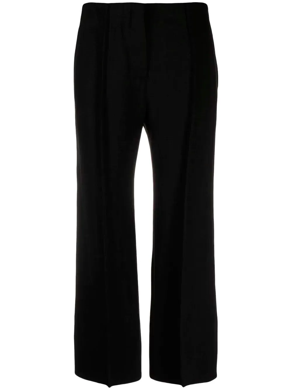 Straight-leg cropped trousers