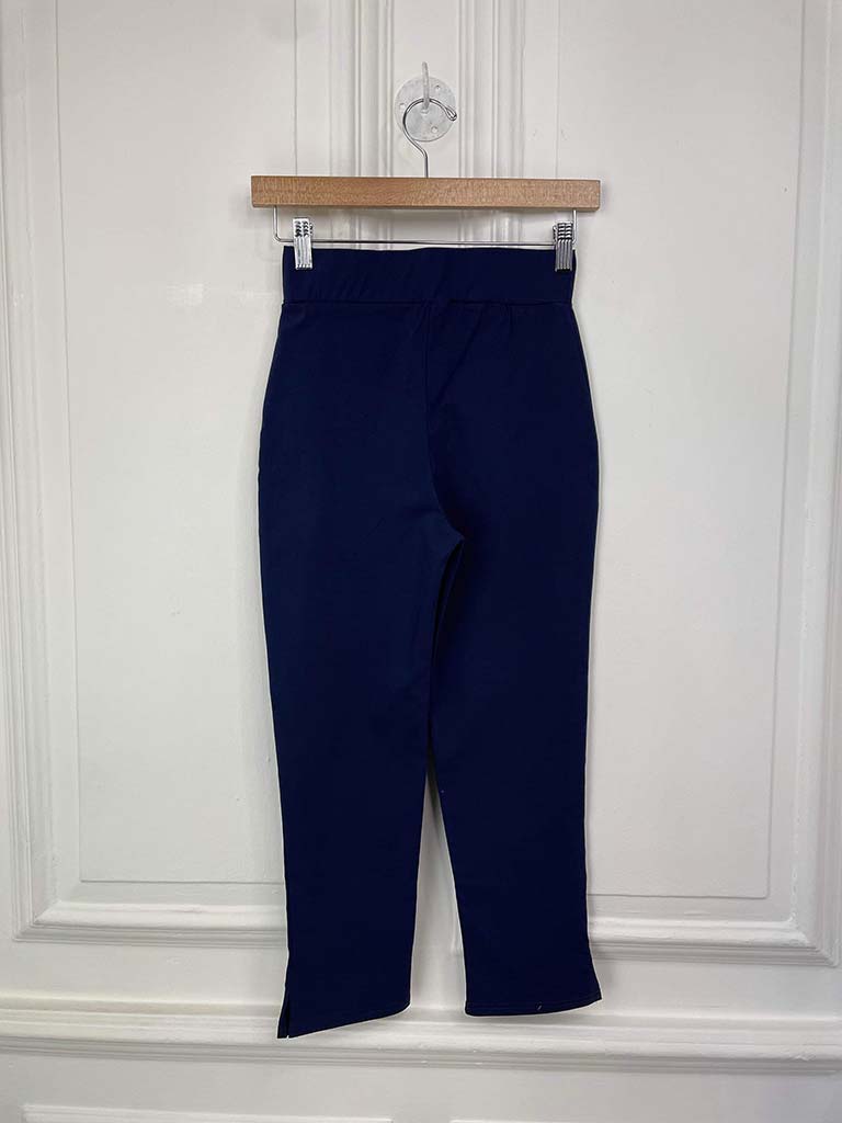 Stretchy Capri Trousers -  French Navy