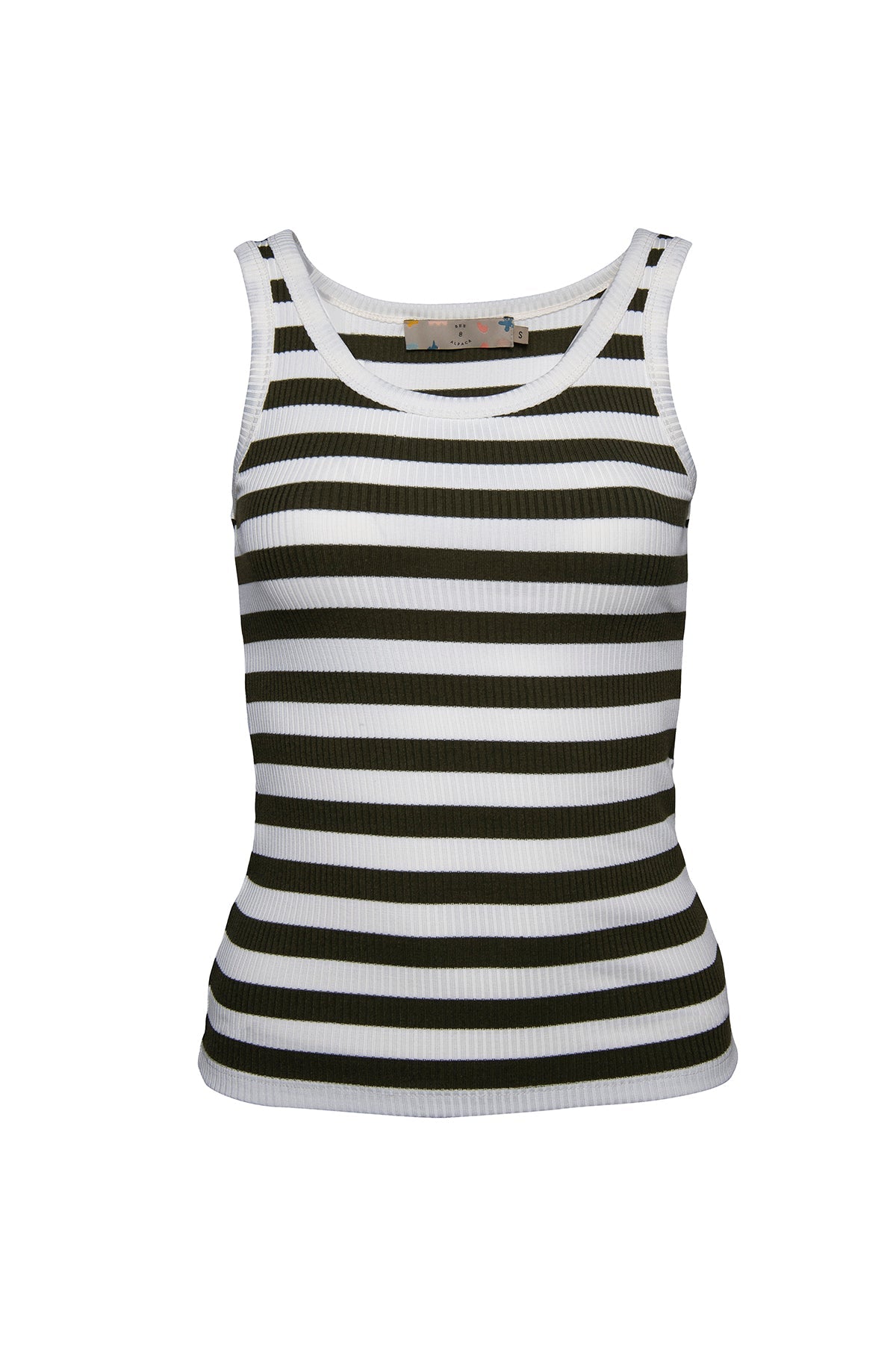 Striped Ribbed Vest