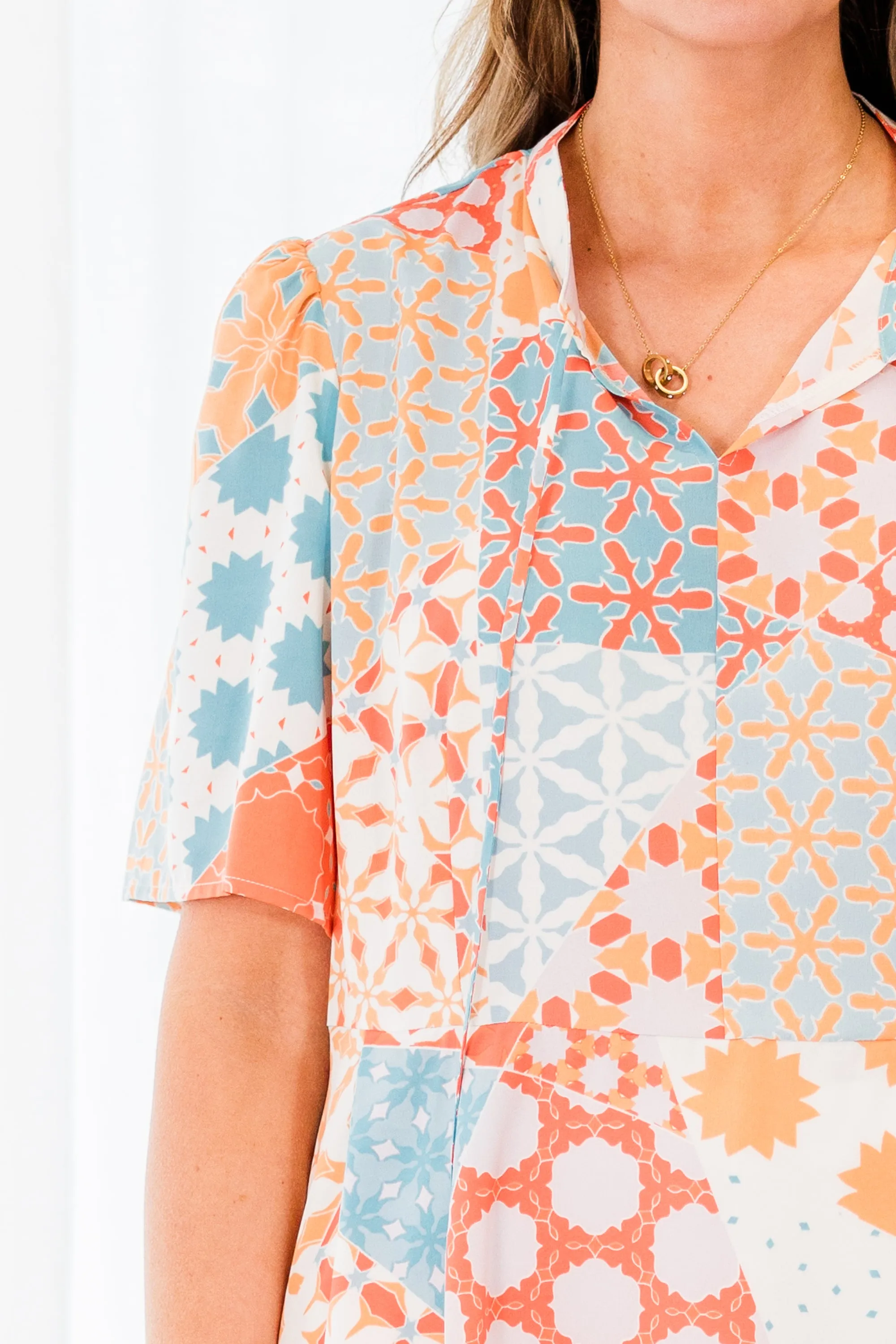 Summertime Blues Top, Orange