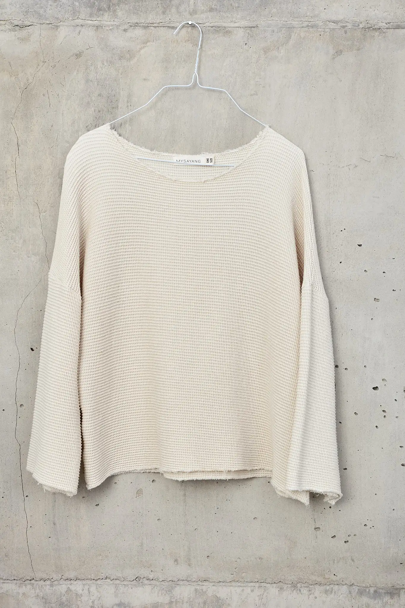 TERIMA [ get ] - 100% organic cotton waffle top