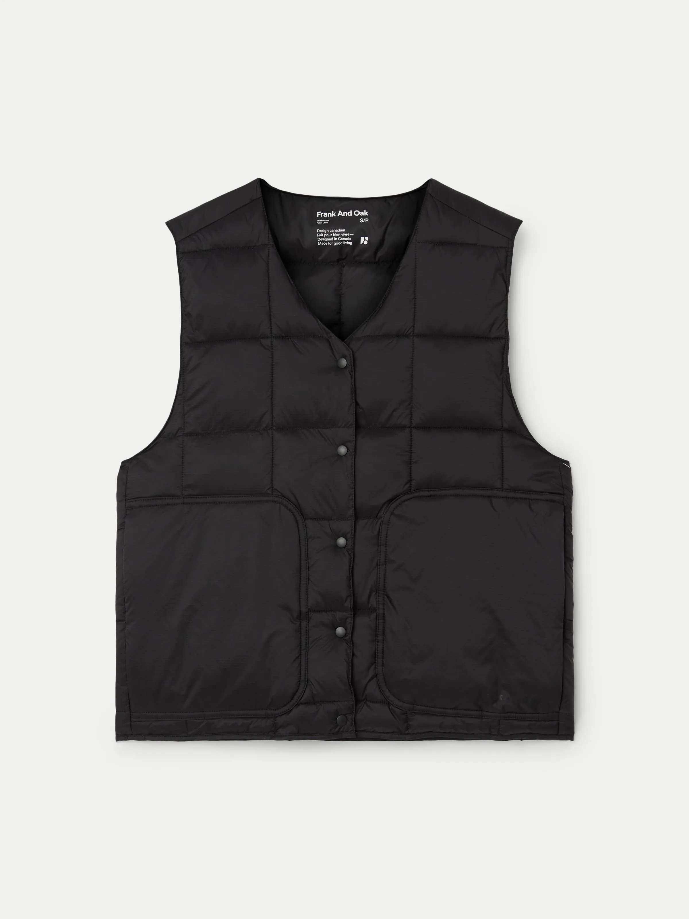 The Aero Packable Vest in Black