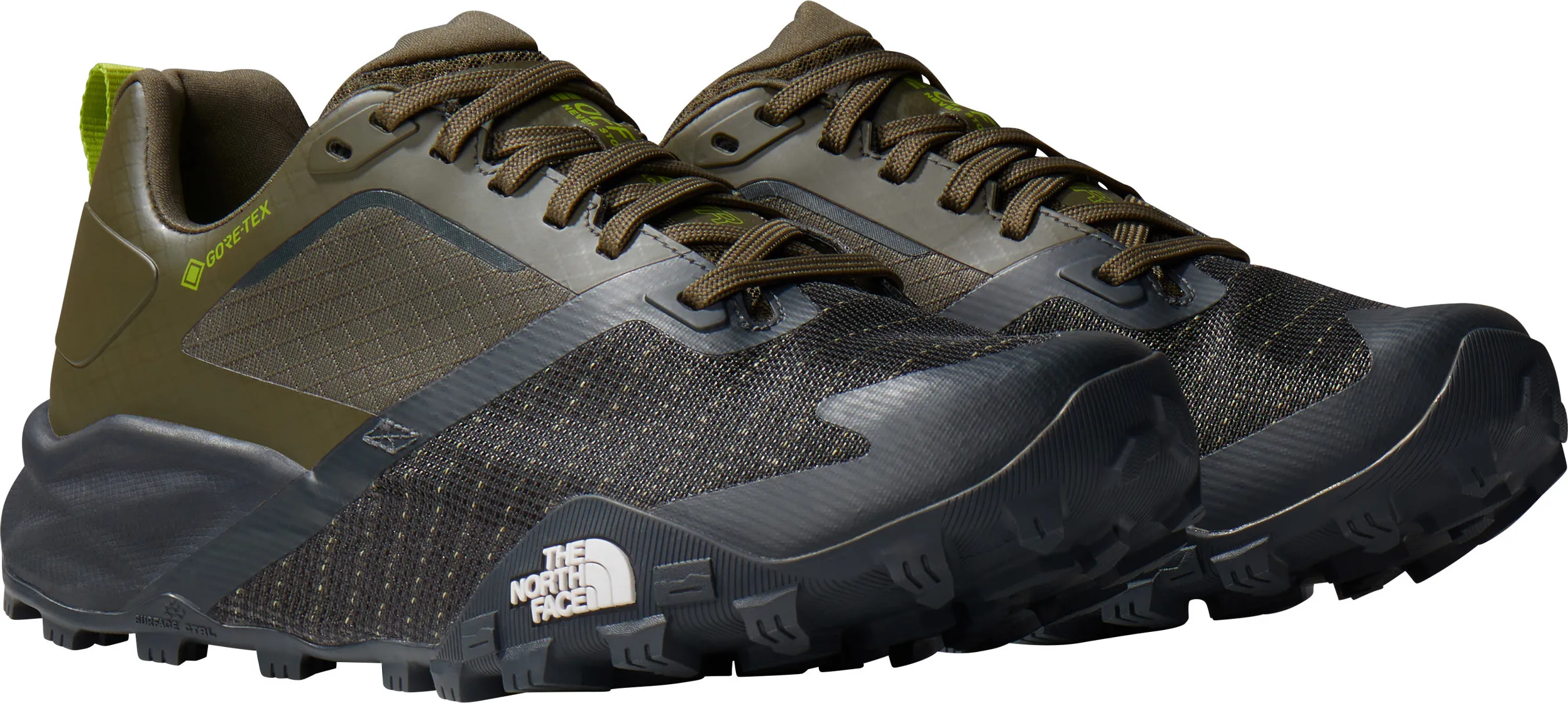 The North Face Men's Offtrail TR GORE-TEX Running Shoes New Taupe Green/Asphlt Grey | Buy The North Face Men's Offtrai