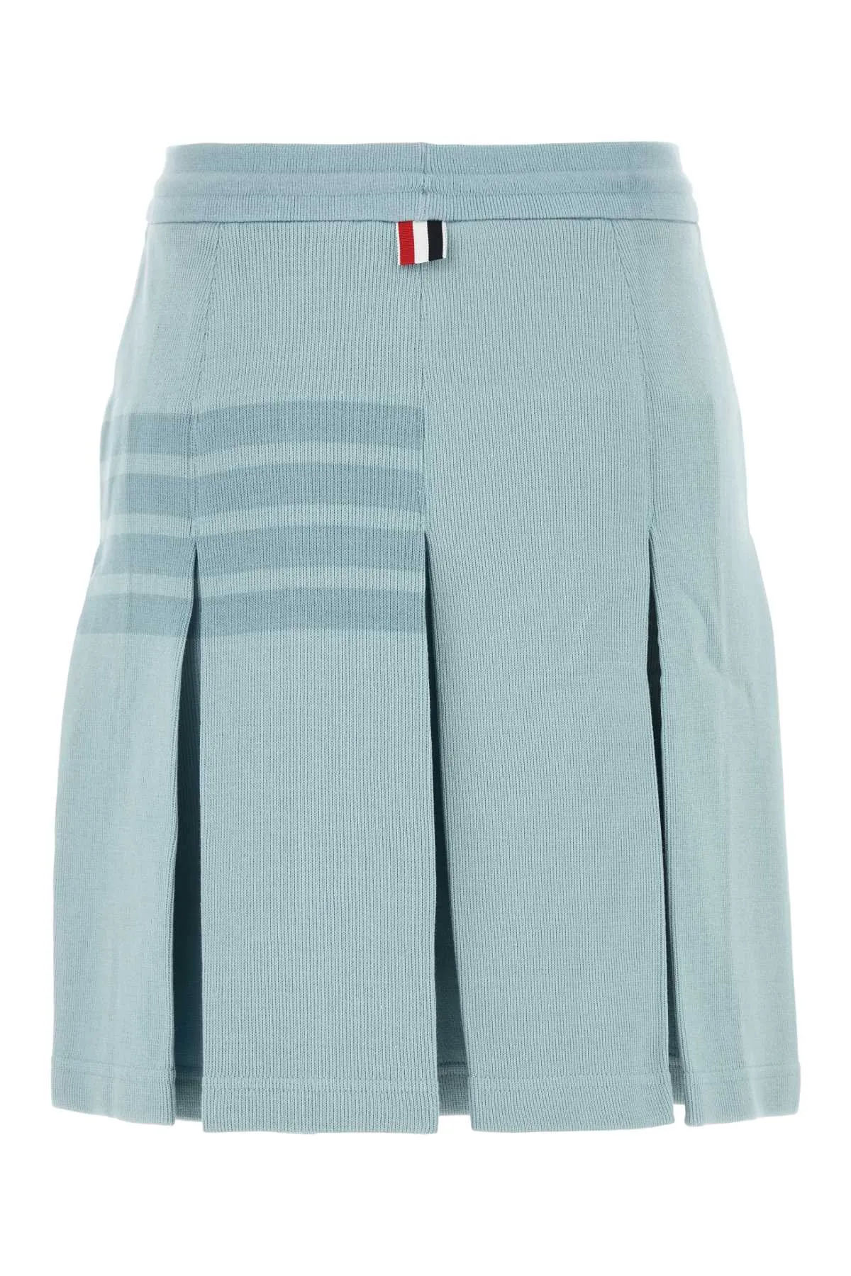 Thom Browne Light Blue Cotton Skirt