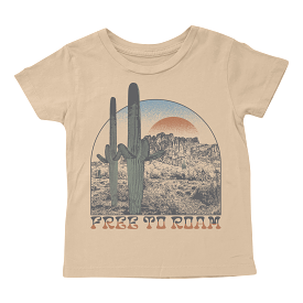 Tiny Whales Free To Roam Wheat S/S Tee